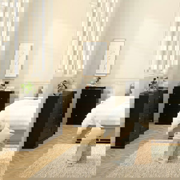 Furniture To Go May Chest of 6 Drawers (3+3) in Black