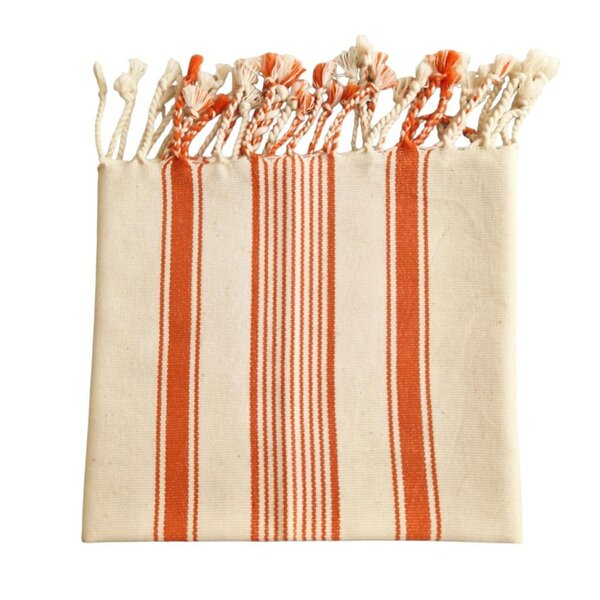 Cotton and Olive Alaturka Cotton Hammam Hand Towel - Orange