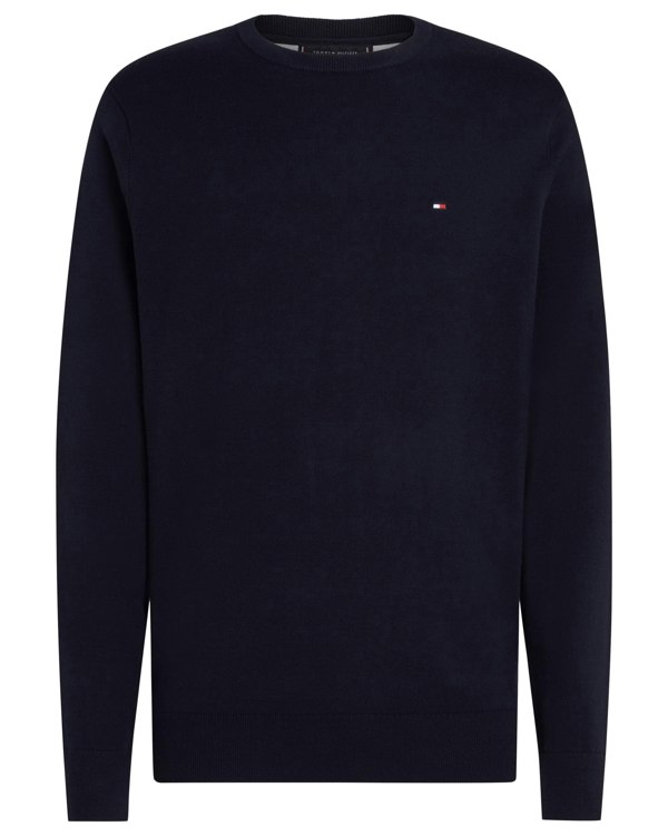 Tommy Hilfiger Core Essential Cotton Crew Mens Sweatshirt - Desert Sky