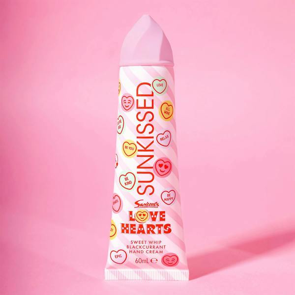 Sunkissed x Love Hearts Sweet Whip Hand Cream Blackcurrant 60ml