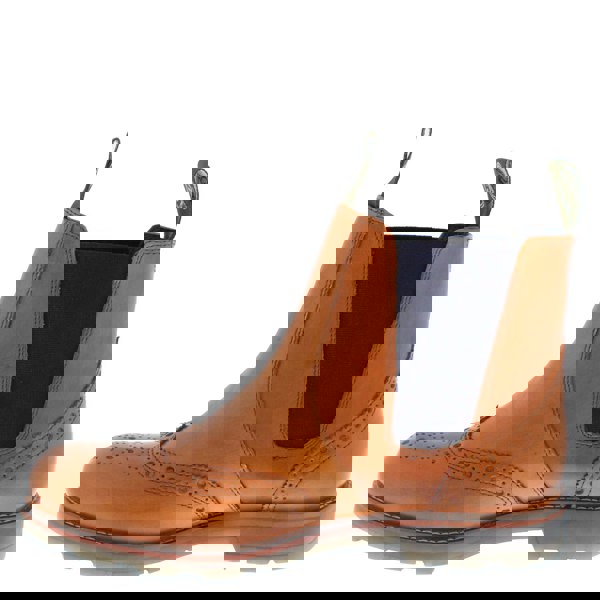 Frank James Boughton Leather Pull On Mens Chelsea Dealer Boots