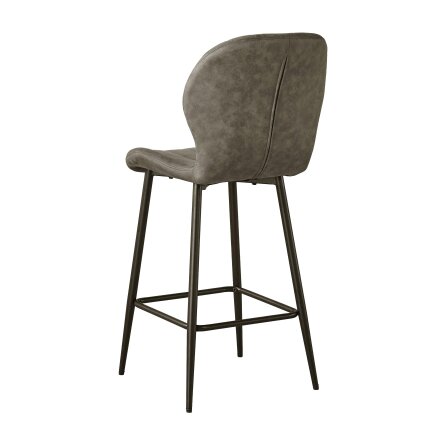 Outdoor Living Jaydn Distressed Leather Comfort Bar Stools