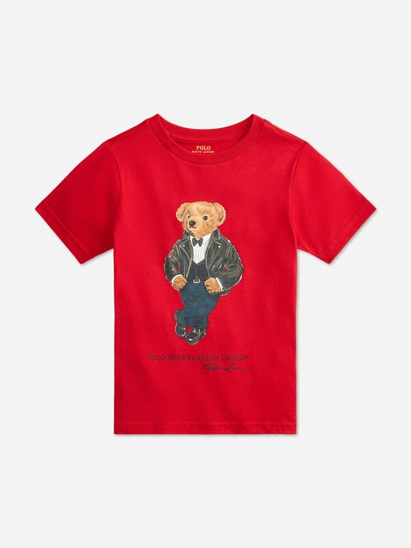 Ralph Lauren Kids Ralph Lauren Boys Polo Bear T-Shirt in Red