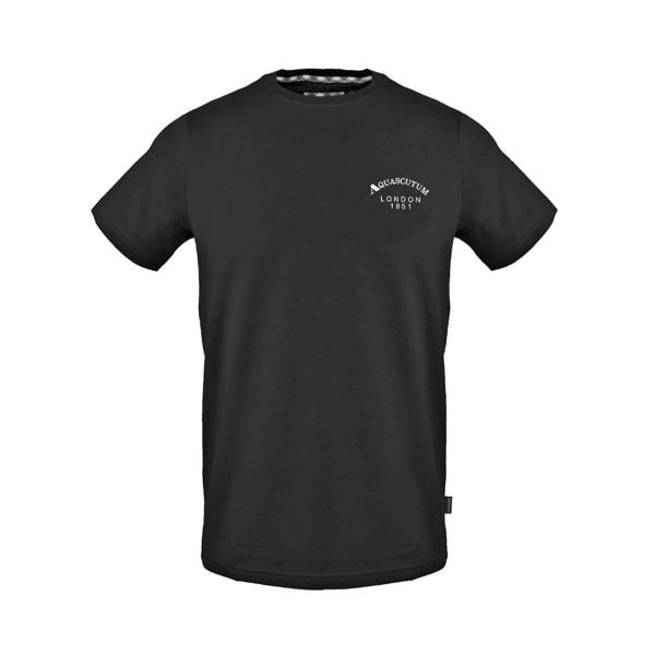 Aquascutum Mens London 1851 Logo T-Shirt - Black - 