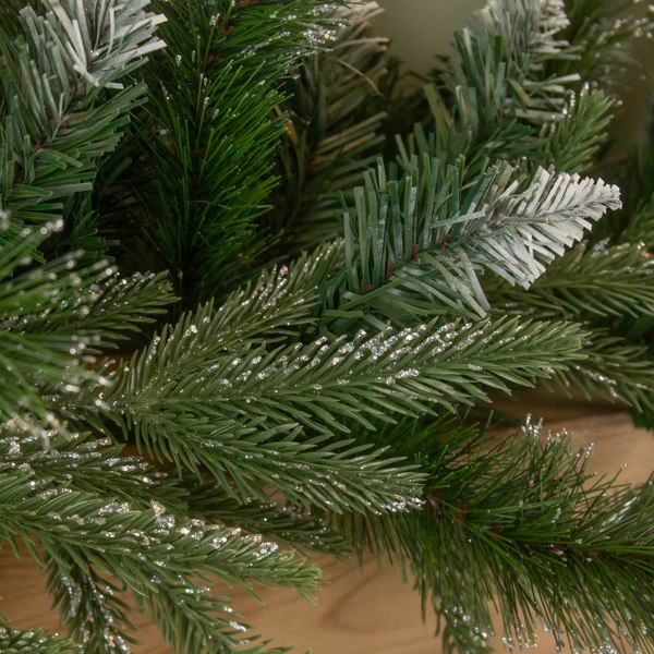 Samuel Alexander 1.8m Premier Christmas Artificial Fairmont Fir Snow Tipped Plain Green Garland