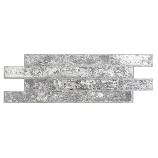 Wallsupply Ultracoustic Loft Brick Felt, Wall Cladding 3D Interlocking Tiles, 6pcs 1m² Grey