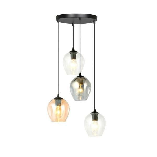 Emibig ISTAR Pendant lamp  4 x E27 Black with Transparent, Graphite and Amber Shade