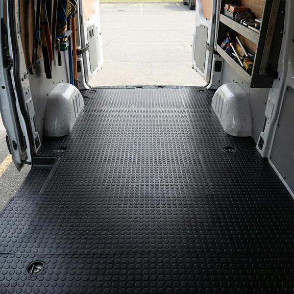 Nicoman Non-Slip Recycled Rubber Flooring Rolls - Coin Pattern