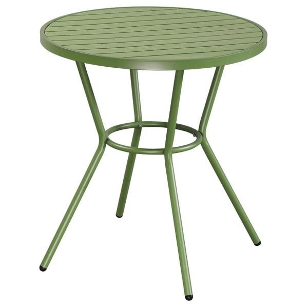 Core Products Round Plastic Bistro Garden Table, Moss Green