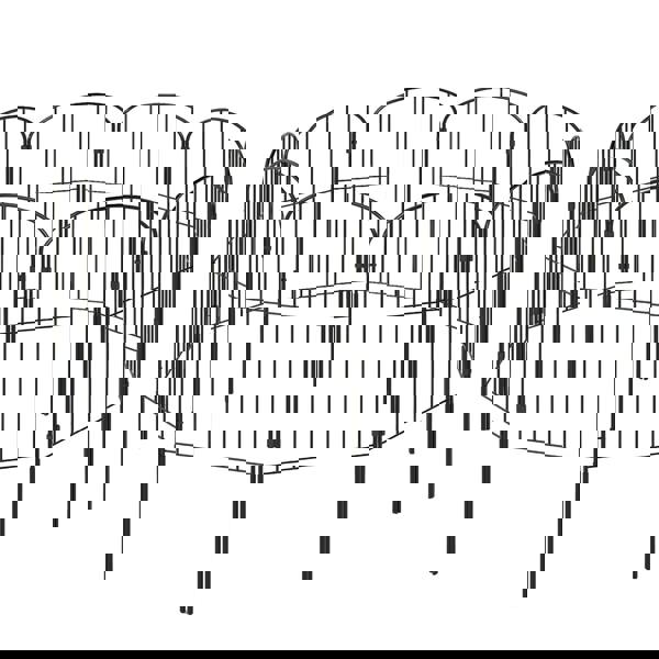 Levede 10 Pack Animal Barrier Metal Decorative Garden Fence Outdoor Pet Border