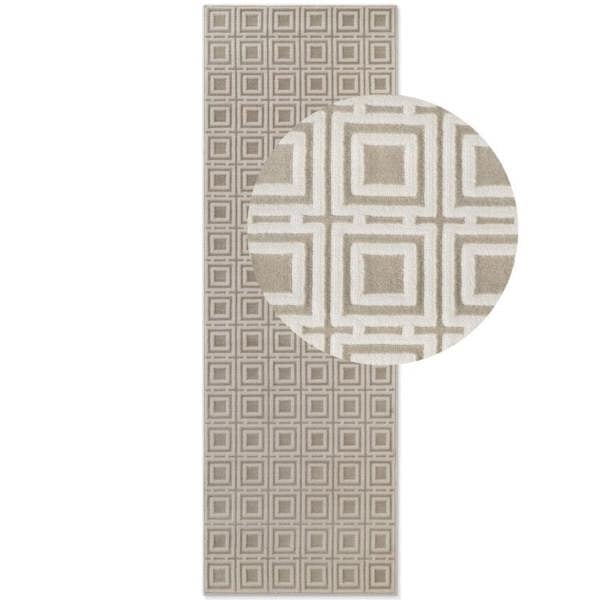Hanse Home Shortpile Howlite Cream Rug – Modern Geometric