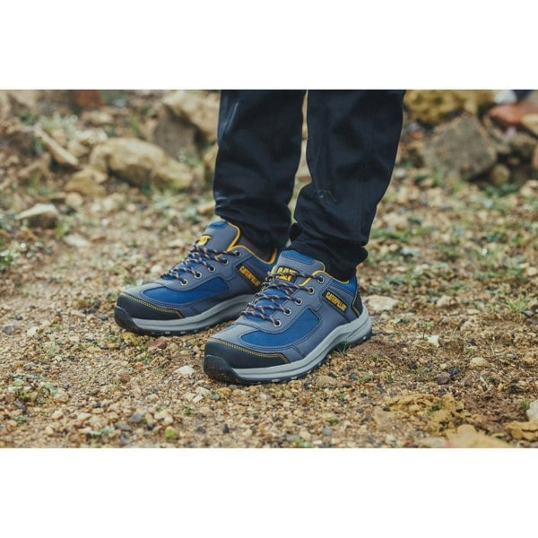Caterpillar Elmore Mens Safety Trainers - Navy