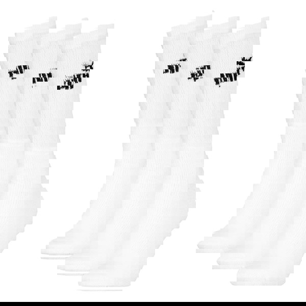 Puma Unisex Adult Crew Socks (Pack of 3) - White