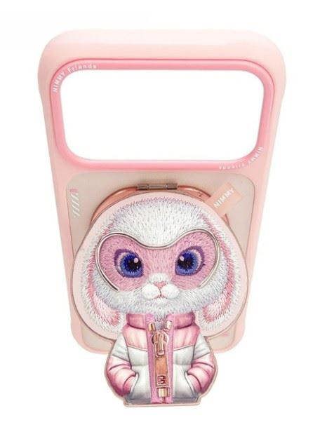 Nimmy Friends Nimmy Cool & Cute 2.0 Rabbit Case with MagSafe Stand for iPhone 17 Pro 6.3" Pink - N-YJKM-CXZJZH-IP17-PRO-08