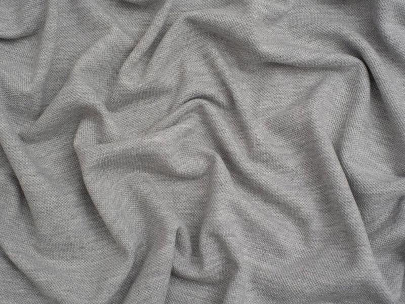 Minerva Core Range Pique Cotton Stretch Knit Fabric - Plain Design Dressmaking Fabric, 160 cm / 63" Wide - per metre