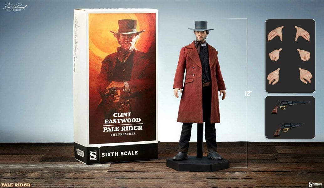 Sideshow The Preacher Pale Rider Clint Eastwood Figure 1:6 Scale 100453