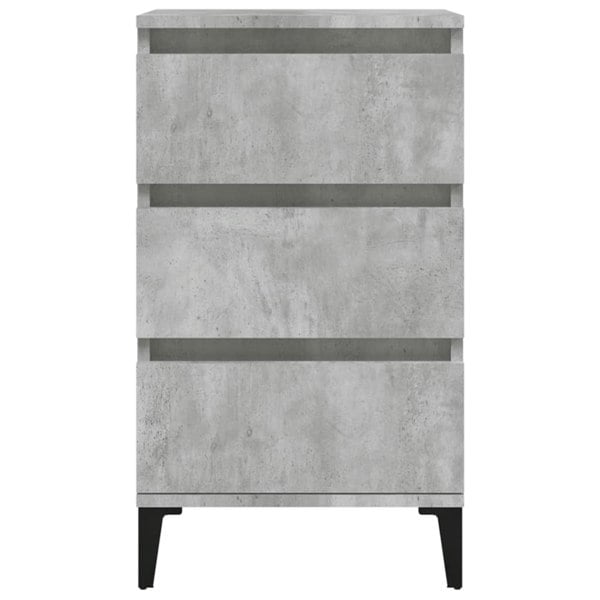 Berkfield Bedside Cabinet Concrete Grey 40x35x70 cm Engineered Wood