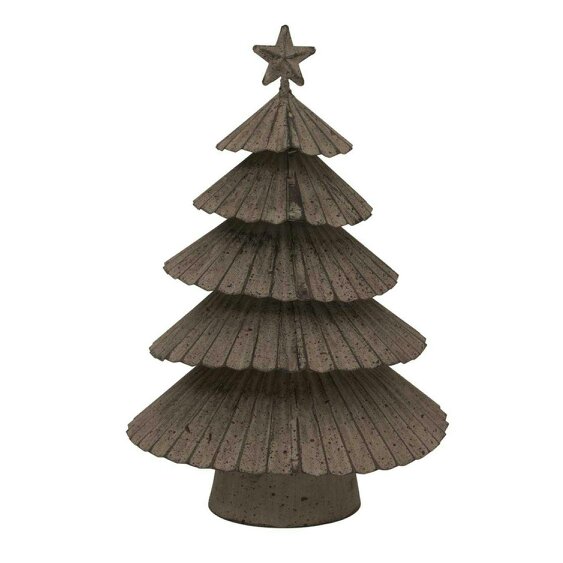 Hill Interiors Metal Layered Tree Christmas Decoration - Silver