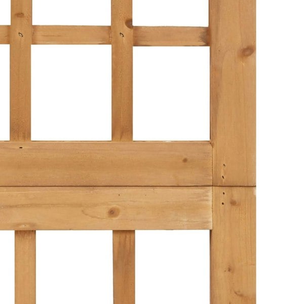 Berkfield 5-Panel Room Divider/Trellis Solid Fir Wood 201.5x180 cm