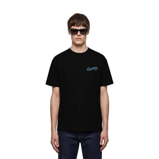 By Lanvin Paris Ribbon Logo Black T-Shirt