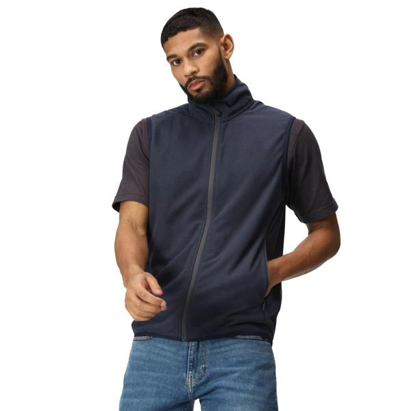 Regatta Mens Navigate Fleece Gilet - Navy/Seal Grey - 