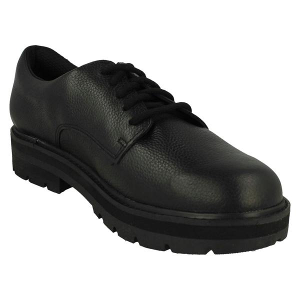 Clarks Girls Clarks Chunky Lace Up School Shoes Prague Lace
