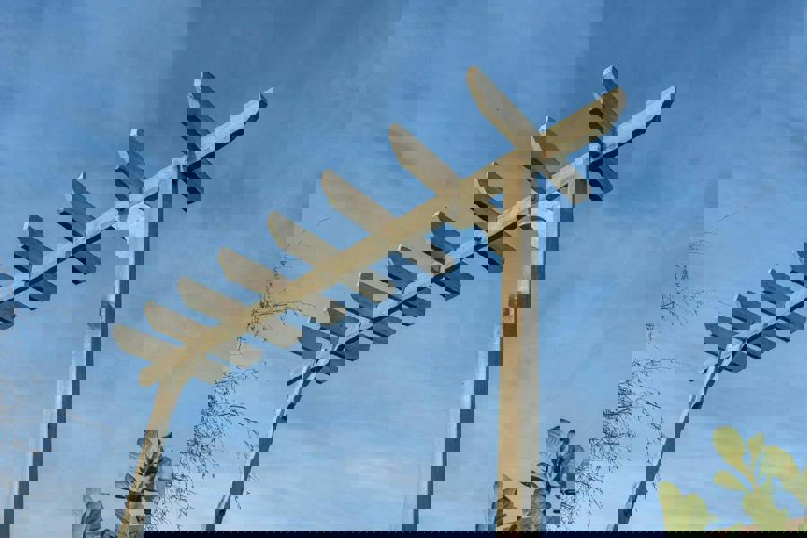 Arbor Garden Solutions Chamfered Single Beam Pergola, Plant Climbing Arbour - Sculpted brace