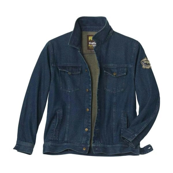 Atlas For Men Mens Denim Jacket - Stone/Blue