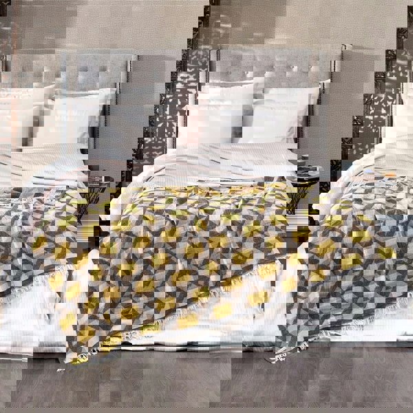 Cotton Throw, Yellow