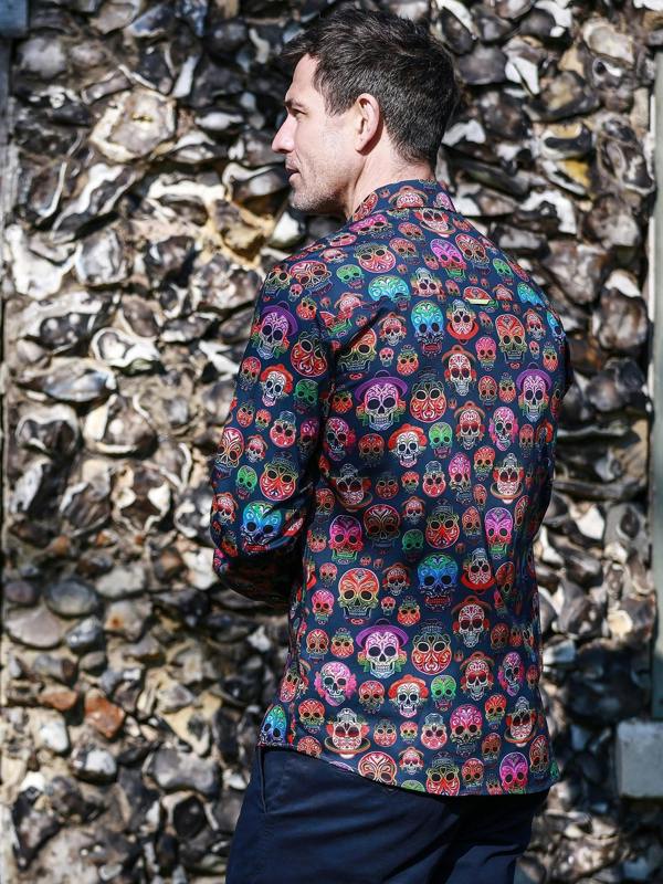 CL2621 EMBROIDERY SKULLS - Claudio Lugli Shirts
