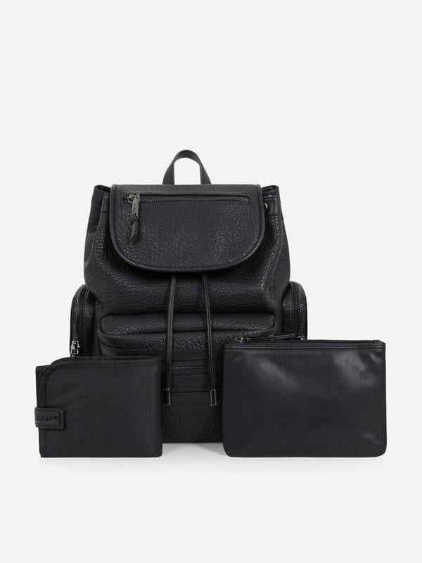 Tiba + Marl Baby Kaspar Baby Changing Backpack in Black (34cm)