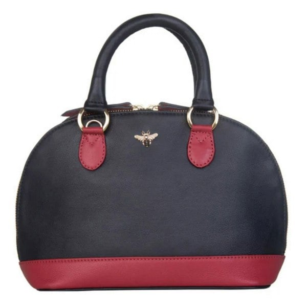 Mala Leather Mason Bee Zip Round Leather Multiway Grab Shoulder Bag