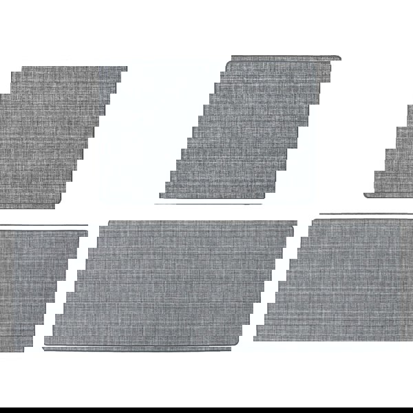 JVL Elegance Machine Washable Indoor Doormat and Runner, Grey