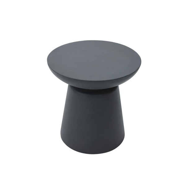 Elementi Kylix GRC Side Table in Slate Black