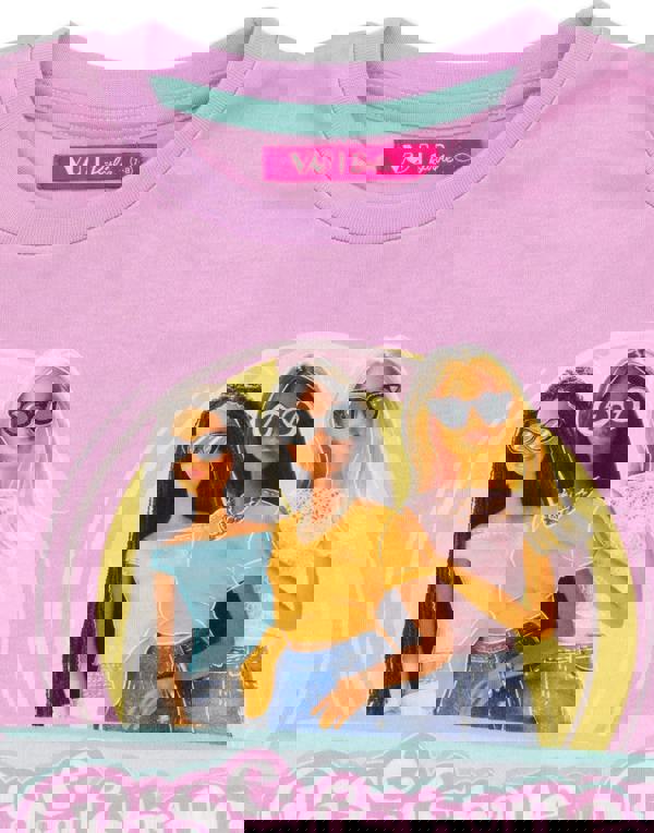 Barbie Girls Pink Short Sleeve Short Leg Pyjama Set