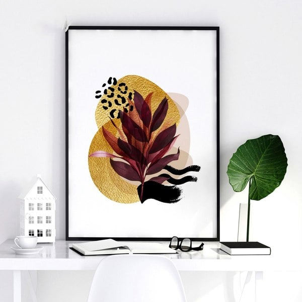 Home office decor ideas for her | set of 3 framed wall art