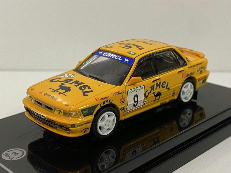mitsubishi galant vr4 1995 rally el corte ingles ponce #9 camel 1:64 paragon 55103