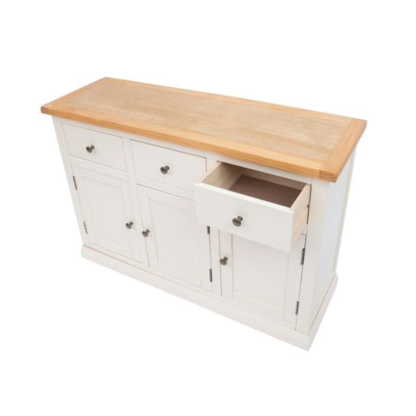 Cabinet Bits Castelli Off White 3 Drawer 3 Door Sideboard Brass Knob