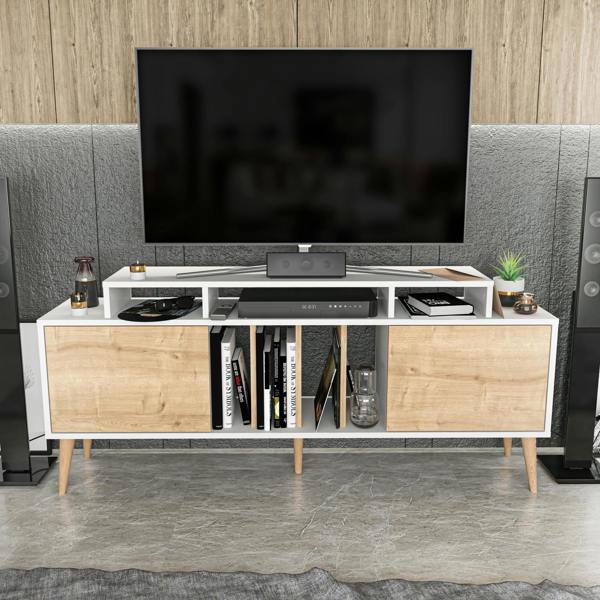 Decorotika Char Modern Tv Stand TV Cabinet for TV's up to 72"