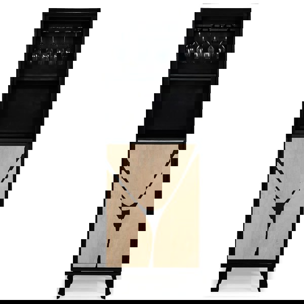 IH Design Dusk Mango Wood Drinks Cabinet/Bookcase