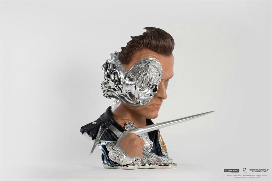 MCSlots Terminator 2 T-1000 Painted Art Mask Deluxe Edition 1:1 Scale PA006TE2