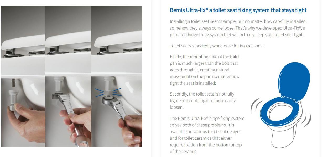 Bemis Black Moulded Wood Toilet Seat