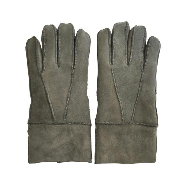 Infinity Leather Unisex Sheepskin Suede Gloves with Roll Up/Down Cuff