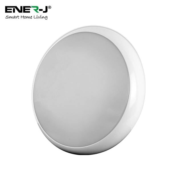 ENER-J ENERJ Superhero 9-in-1 LED Bulkhead, 12W/15W/18W Power Switchable, 3000K-6000K CCT, IP65 IK10 Impact-Resistant 320mm (Standard / Sensor)