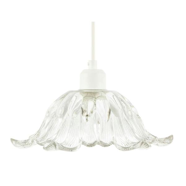 Art Nouveau Sculptural Clear Glass Pendant Ceiling Lighting Shade Image 8