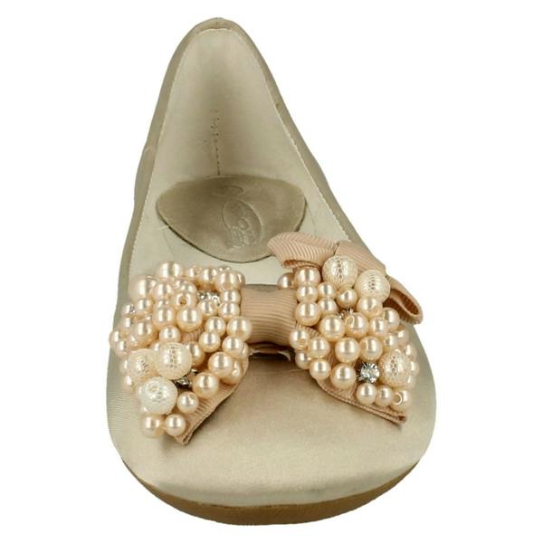 Spot On Ladies Spot On Bow Ballerina Flats F80090