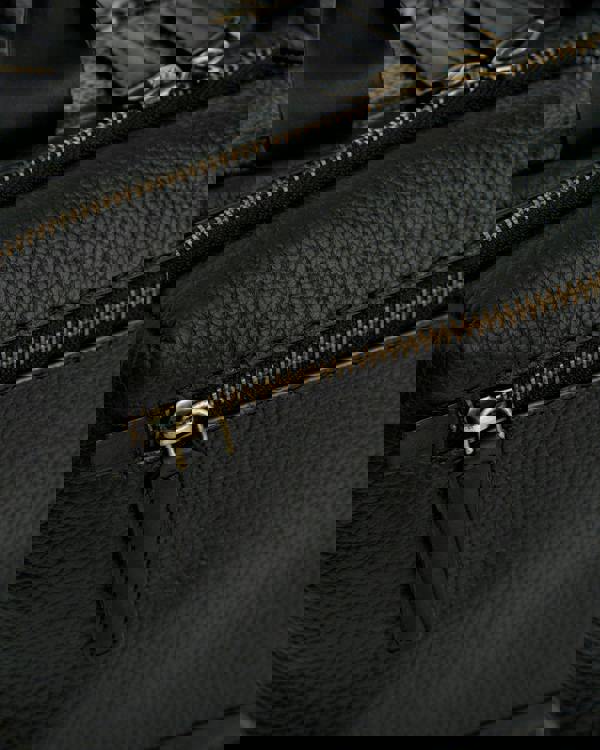 Gabicci AGABB03 Leather Jordan Rucksack BLACK