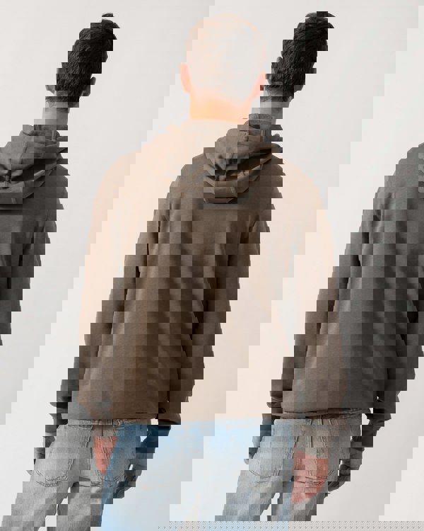 HUGO Daratschi214 Label Logo Mens Hoodie - Medium Grey 032