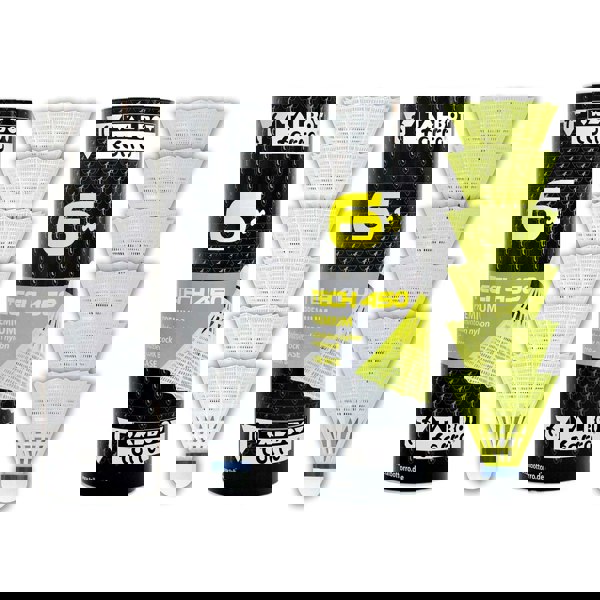 Talbot-Torro Tech 450 Premium Medium Nylon Shuttlecocks - 6 Pack