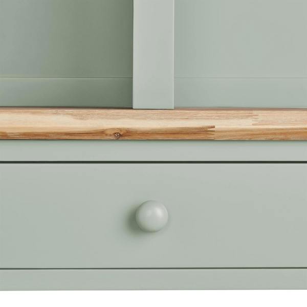 Statement Furniture Florence Console Table and Hutch, Display Cabinet with Shelves
